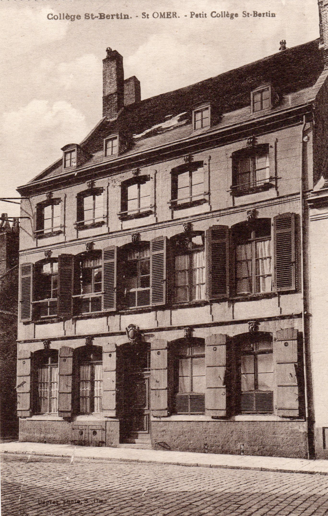 Un bâtiment qui faisait partie du collège St Bertin
